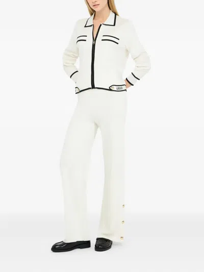 Liu •jo Knitted Trousers In White