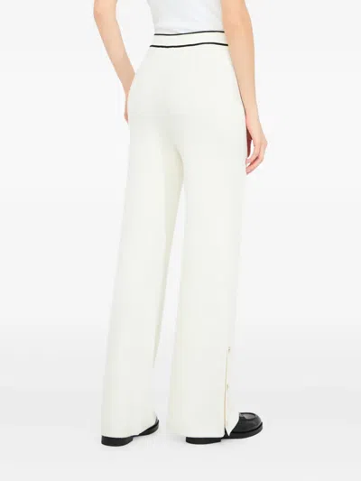 Liu •jo Knitted Trousers In White