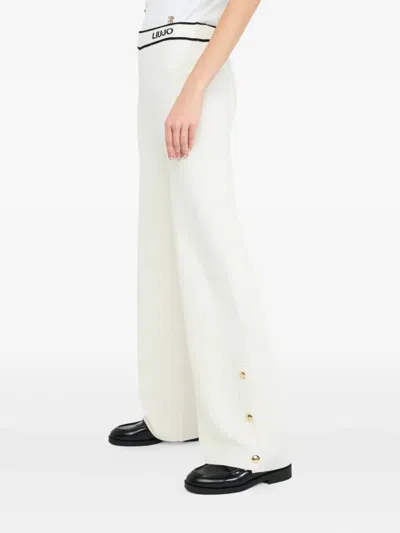 Liu •jo Knitted Trousers In White