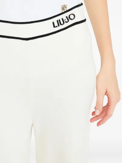 Liu •jo Knitted Trousers In White