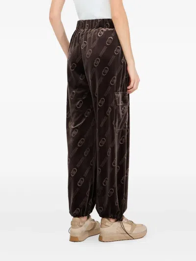 Liu •jo Chenille Jogging Pants In Brown