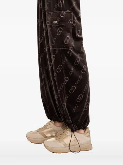 Liu •jo Chenille Jogging Pants In Brown