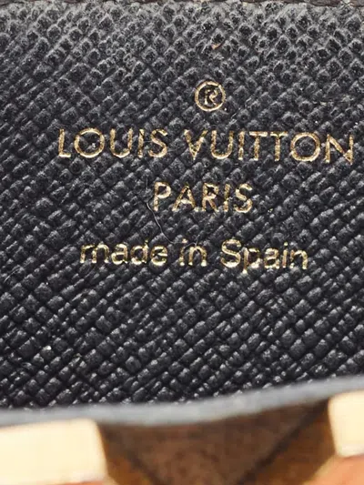 Pre-owned Louis Vuitton Monogram-canvas Leather-panelled Cardholder