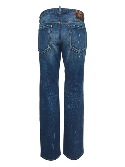 Pre-owned Dsquared2 2024 Distressed-effect Jeans