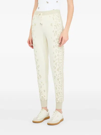 Liu •jo Animal-print Trousers In White