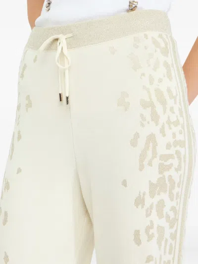 Liu •jo Animal-print Trousers In White
