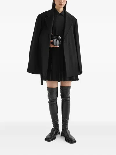 Jil Sander Wool Coat In Black