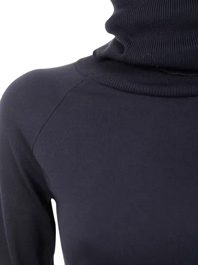 Y-3 Turtleneck Long-sleeve Top In Blue