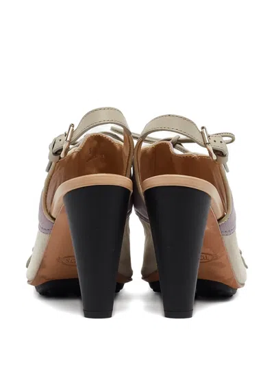 Pre-owned Tod's Vintage 2023 100mm Two-tone Sandals