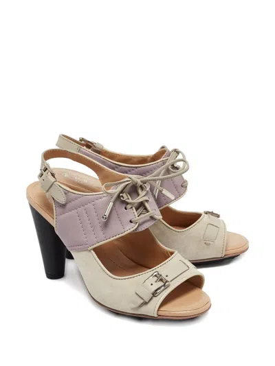 Pre-owned Tod's Vintage 2023 100mm Two-tone Sandals