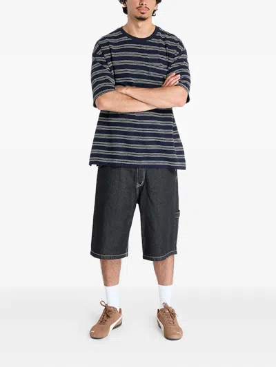 Calvin Klein Striped T-shirt In Blue