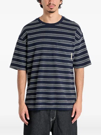 Calvin Klein Striped T-shirt In Blue