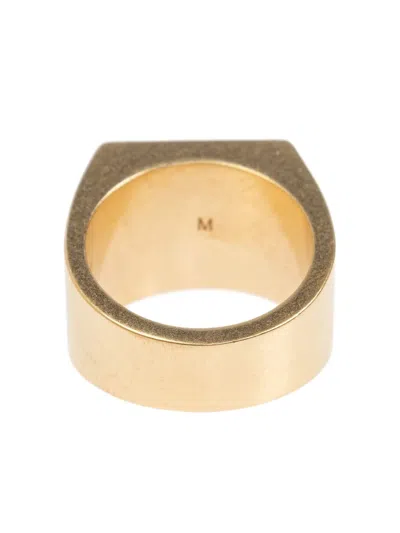 Vetements Square-signet Ring In Gold