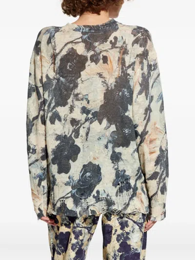 R13 Floral-print Cardigan - Women's - Linen/flax In Multi