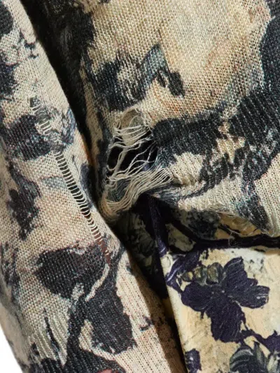 R13 Floral-print Cardigan - Women's - Linen/flax In Multi