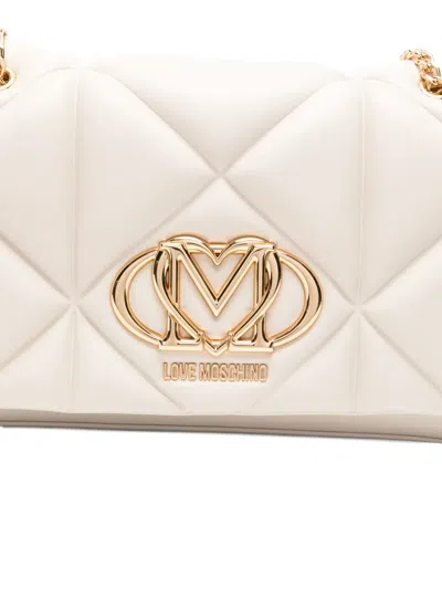 Love Moschino Quilted Logo-plaque Shoulder Bag