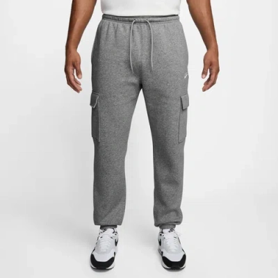 Nike Club Fleece Cargo Sweatpants In Gray