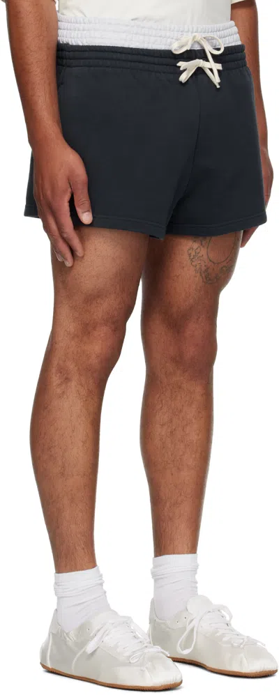 Abra Ssense Exclusive Navy Building Shorts In Multi