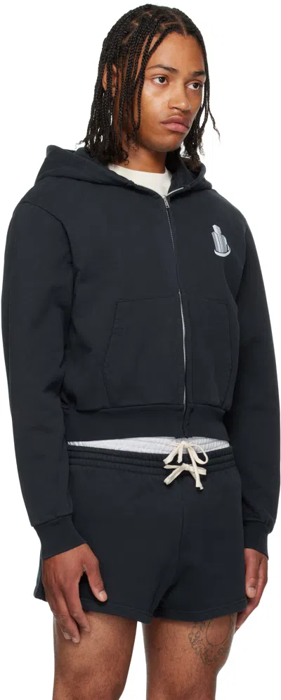 Abra Ssense Exclusive Navy Building Hoodie In Blue