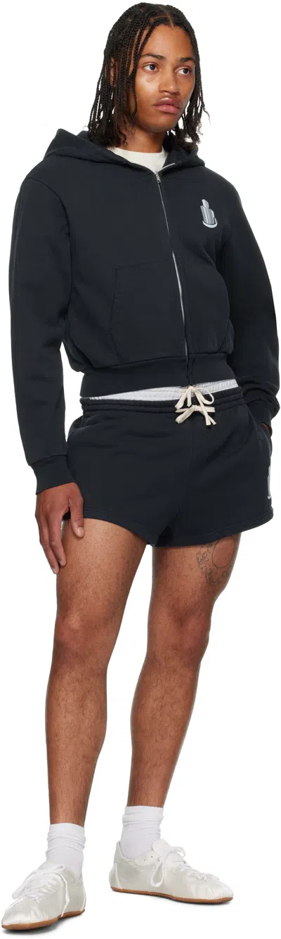 Abra Ssense Exclusive Navy Building Hoodie In Blue