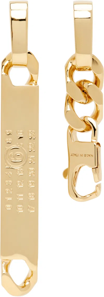 Mm6 Maison Margiela Drop Chain Earrings