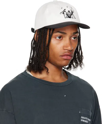 Enfants Riches Deprimes Black & White 6-panel Secretary Cap