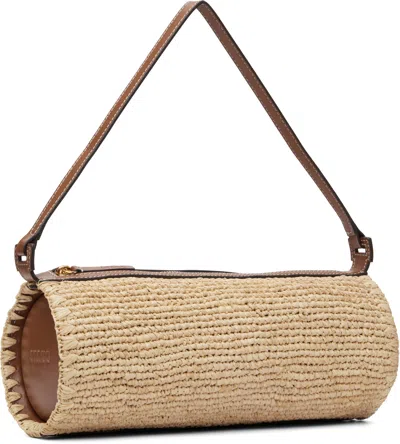 Staud Tan Mini Taru Raffia Bag