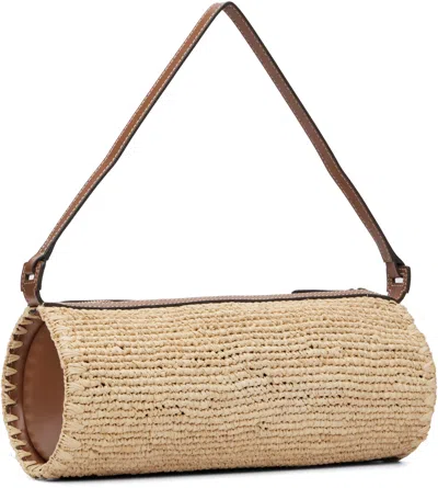 Staud Tan Mini Taru Raffia Bag