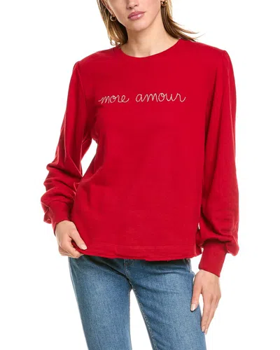Grey State Pullover In Red