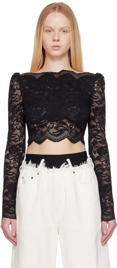 Rabanne Haut Cropped Lace Top