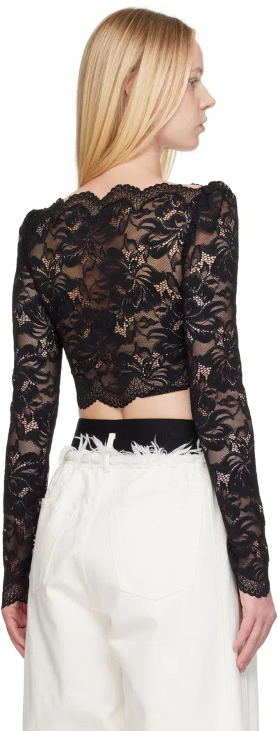 Rabanne Haut Cropped Lace Top