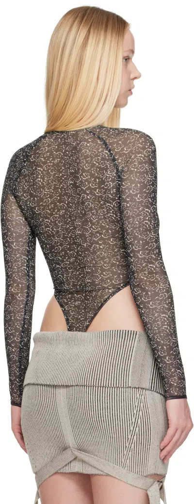 Knwls Black Haze Bodysuit In Black