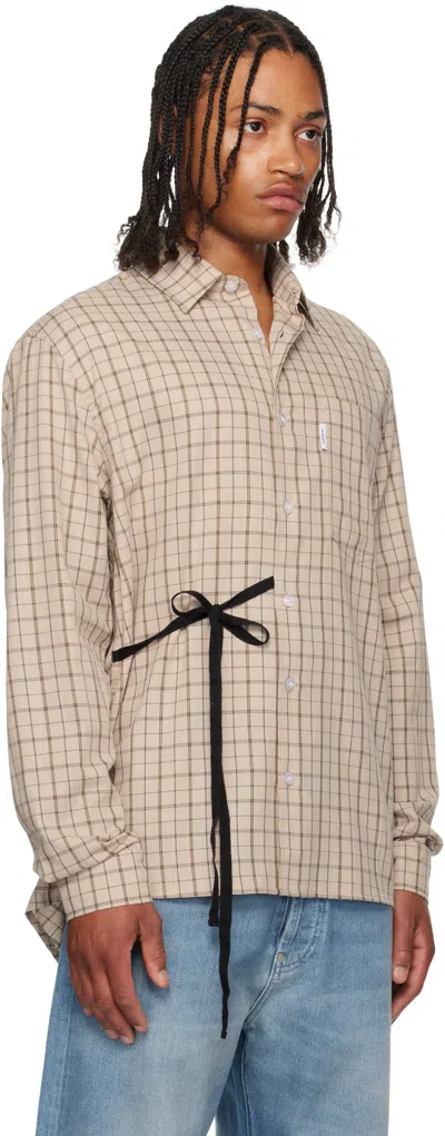 Abra Ssense Exclusive Beige Cotton Shirt In Neutral