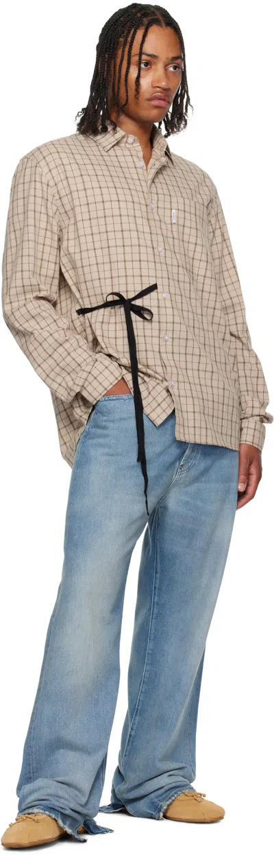 Abra Ssense Exclusive Beige Cotton Shirt In Neutral