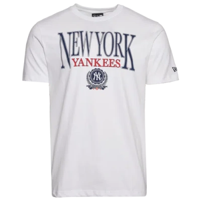 New Era Mens  New York Yankees Custom S/s T-shirt In White