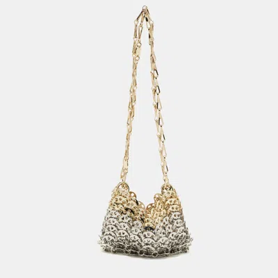 Pre-owned Rabanne Gold/silver Chain Link Metal Mini Crossbody Bag