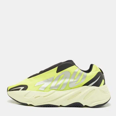 Pre-owned Yeezy X Adidas Neon Yellow/black Nylon Boost 700 Mnvn Phosphor Sneakers Size 38