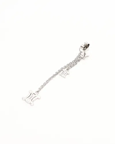 Celine Céline Triomphe Dangling Studs Earrings