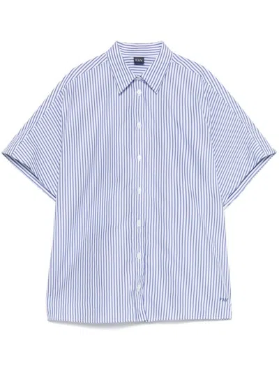 Fay Stripe Shirt In Blue