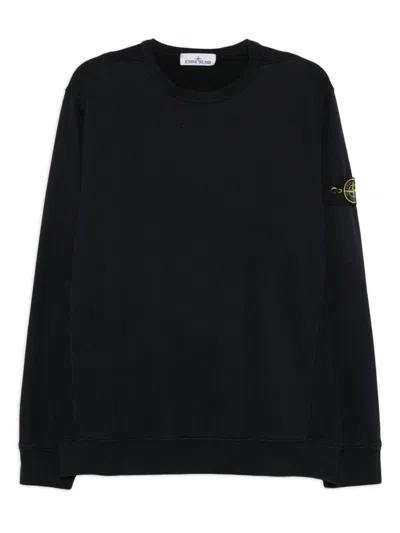Stone Island Light Rws Pure Wool Sweater In Black
