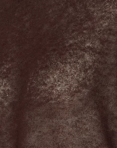 Haikure Crewneck Knitwear Sheer Fabric In Brown