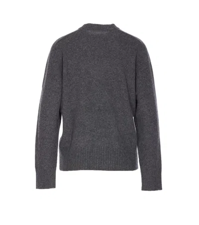 Loulou De Saison Crew-neck Cashmere Sweater In Gray