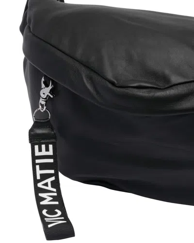 Vic Matie Zippered Shoulder Bag