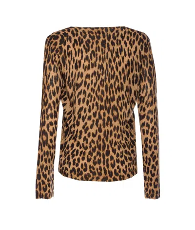 Zadig & Voltaire Manala Leo Print Cardigan In Animal Print