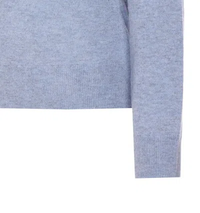 Zadig & Voltaire Cici Ws Heart Patch Sweater In Blue