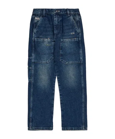 Diesel Jeans Regular Blu Scuro Effetto Dirty In Blue