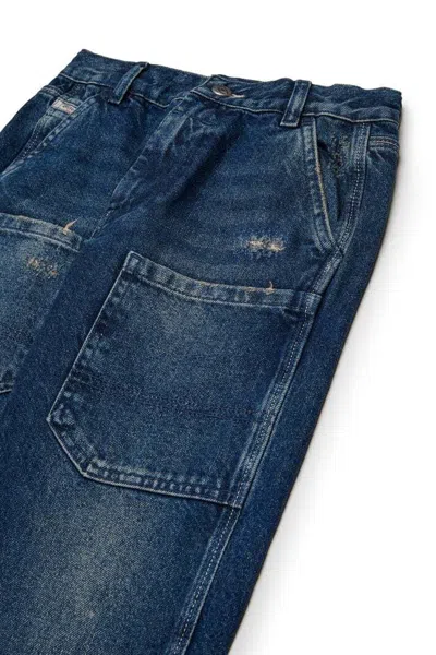Diesel Jeans Regular Blu Scuro Effetto Dirty In Blue