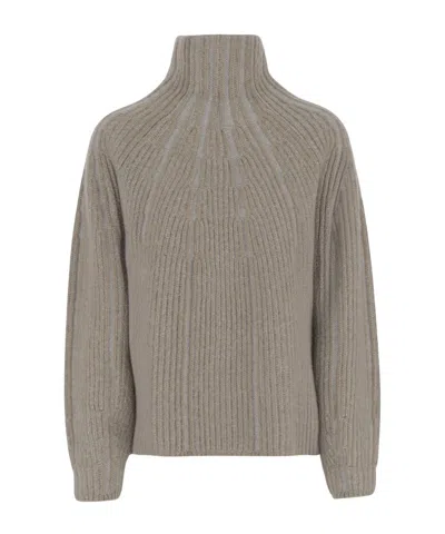 Giorgio Armani Beige Wool And Cashmere Blend Sweater