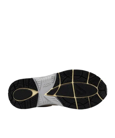 Autry Hyperway Sneakers In White And Gray Suede And Mesh In Multi