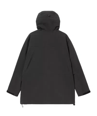 Carhartt Bowden Hooded Raincoat In Black